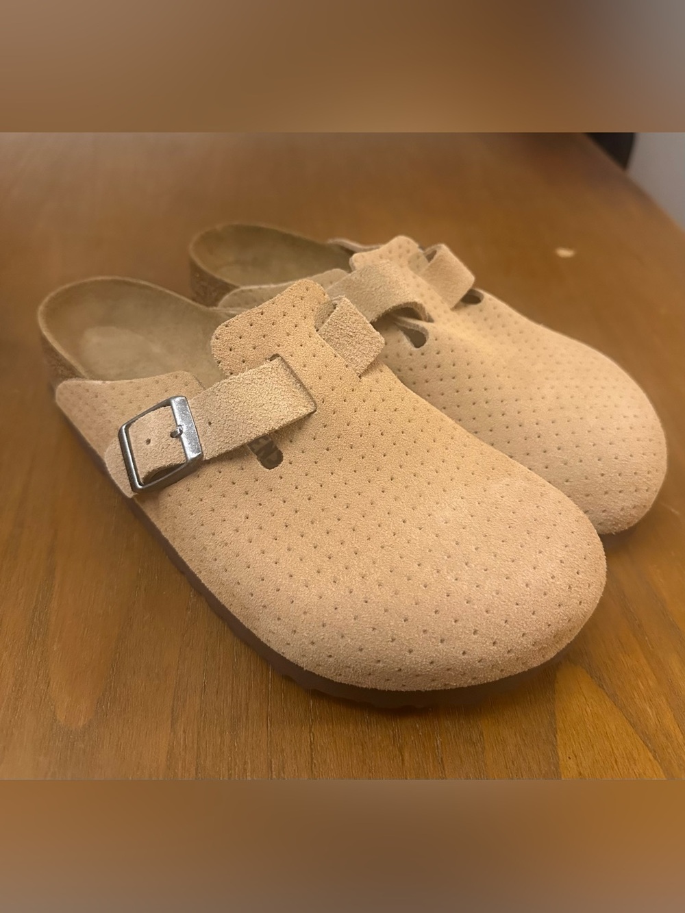 New Birkenstock Suede Boston Clog